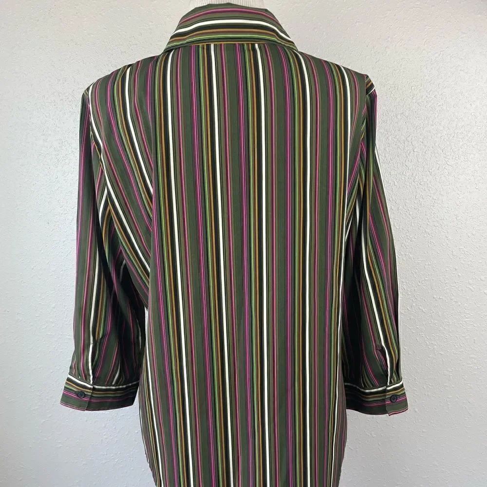 Notations Button Down Shirt Size L EUC - Picture 5 of 6
